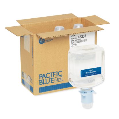 Pacific Blue Ultra Automated Sanitizer Dispenser Refill Foam Hand Sanitizer, 1,000 mL Bottle, Fragrance-Free, 3/Carton1