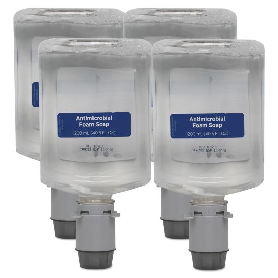 Pacific Blue Ultra Foam Soap Manual Dispenser Refill, Antimicrobial, Unscented, 1,200 mL, 4/Carton1