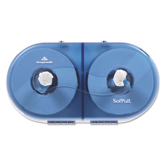 SofPull Twin High-Capacity Center-Pull Dispenser, 20.13 x 7 x 10.75, Splash Blue1