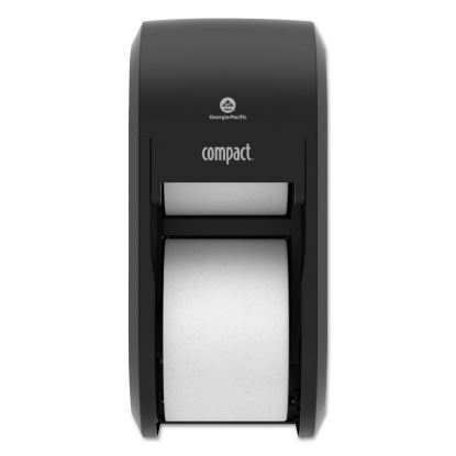 Compact Vertical 2-Roll Coreless Tissue Dispenser, 14.06 x 6.69 x 8.19, Black1