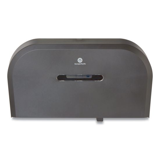 Jumbo Jr. Bathroom Tissue Dispenser, Double Roll, 22.1 x 4.8 x 12.1, Black1