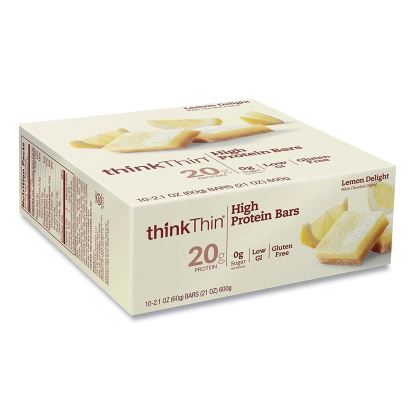 High Protein Bars, Lemon Delight, 2.1 oz Bar, 10 Bars/Carton, Delivered in 1-4 Business Days1