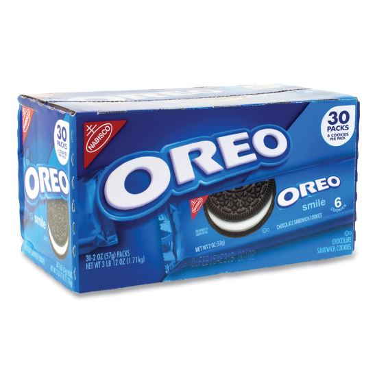 Oreo Cookies Single Serve Packs, Chocolate, 2 oz Pack, 30/Box, Delivered in 1-4 Business Days1