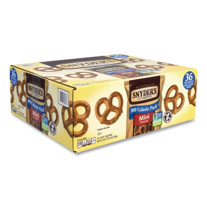 Mini Pretzels, 0.92 oz Bags, 36 Bags/Carton, Delivered in 1-4 Business Days1