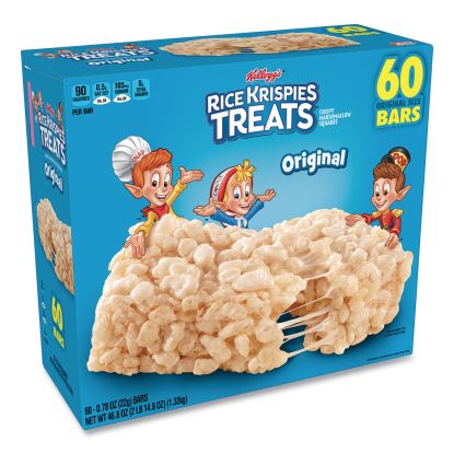 Rice Krispies Treats, Original Marshmallow, 0.78 oz Bar, 60/Carton, Delivered in 1-4 Business Days1