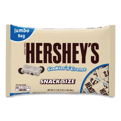 Snack Size Bars, Cookies n Creme, 17.1 oz Bag, 2/Pack, Delivered in 1-4 Business Days1