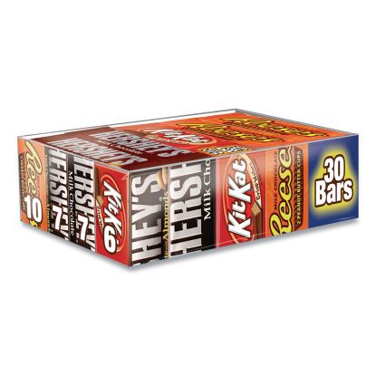 Full Size Chocolate Candy Bar Variety Pack, Assorted 1.5 oz Bar, 30 Bars/Box, Delivered in 1-4 Business Days1