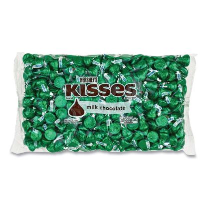 KISSES, Milk Chocolate, Green Wrappers, 66.7 oz Bag, Delivered in 1-4 Business Days1