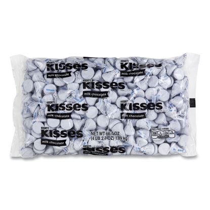 KISSES, Milk Chocolate, White Wrappers, 66.7 oz Bag, Delivered in 1-4 Business Days1