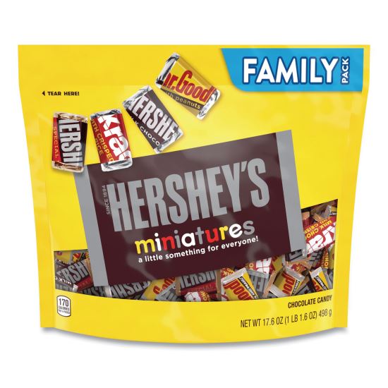 Miniatures Variety Family Pack, Assorted Chocolates, 17.6 oz Bag, Delivered in 1-4 Business Days1