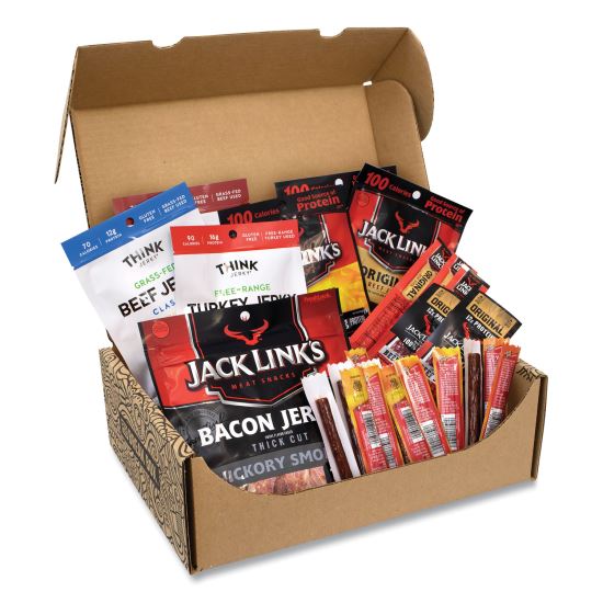 Big Beef Jerky Box, 29 Assorted Snacks, Delivered in 1-4 Business Days1