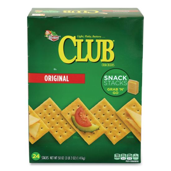 Original Club Crackers Snack Stacks, 50 oz Box, Delivered in 1-4 Business Days1