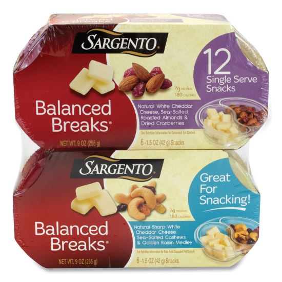 Balanced Breaks, Two Assorted Flavor Packs, 1.5 oz Pack, 12 Packs/Box, Delivered in 1-4 Business Days1