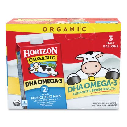 Organic 2% Milk, 64 oz Carton, 3/Carton, Delivered in 1-4 Business Days1