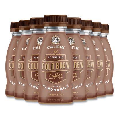 Cold Brew Coffee with Almond Milk, 10.5 oz Bottle, XX Expresso, 8/Pack, Delivered in 1-4 Business Days1