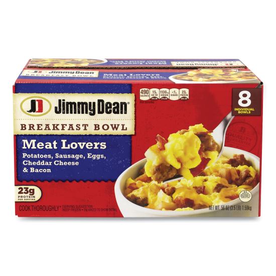 Breakfast Bowl Meat Lovers, 56 oz Box, 8 Bowls/Box, Delivered in 1-4 Business Days1