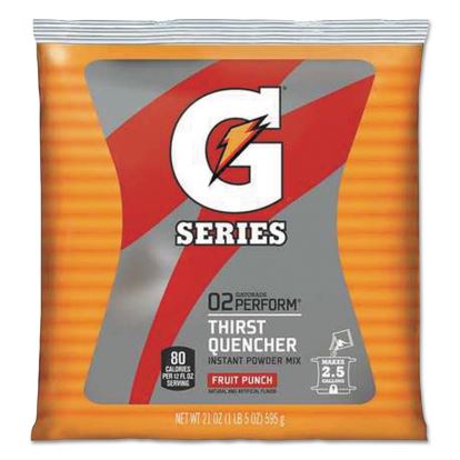 Thirst Quencher Powdered Drink Mix, Fruit Punch, 21oz Packet, 32/Carton1