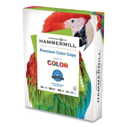 Premium Color Copy Print Paper, 100 Bright, 28lb, 8.5 x 11, Photo White, 500/Ream1