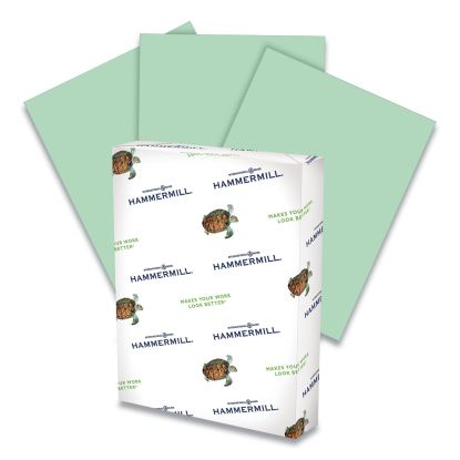 Colors Print Paper, 20 lb Bond Weight, 8.5 x 11, Green, 500/Ream1
