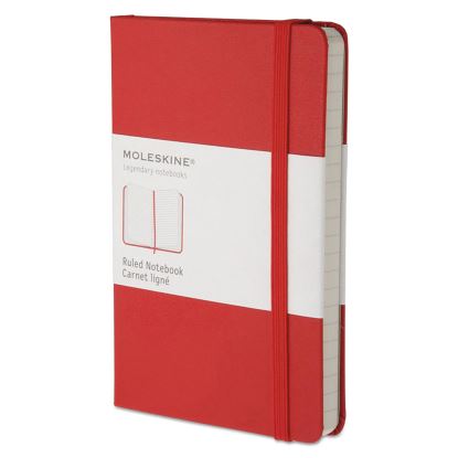 Hard Cover Notebook, 1 Subject, Narrow Rule, Red Cover, 5.5 x 3.5, 192 Sheets1