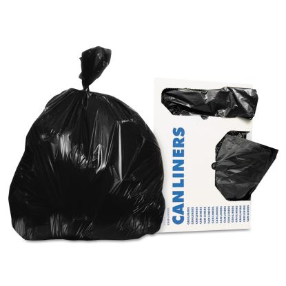 Linear Low-Density Can Liners, 30 gal, 0.9 mil, 30" x 36", Black, 200/Carton1