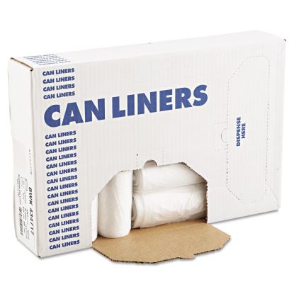 High-Density Can Liners with AccuFit Sizing, 23 gal, 14 microns, 29" x 45", Natural, 250/Carton1