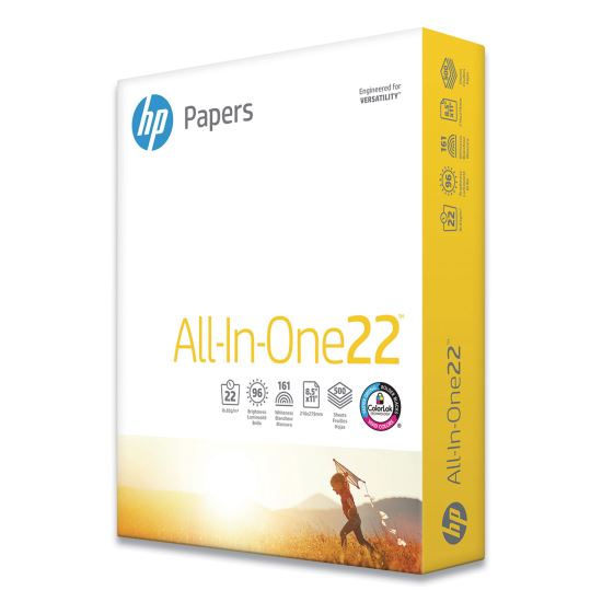All-In-One22 Paper, 96 Bright, 22 lb Bond Weight, 8.5 x 11, White, 500/Ream1