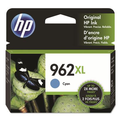 HP 962XL, (3JA00AN) High-Yield Cyan Original Ink Cartridge1