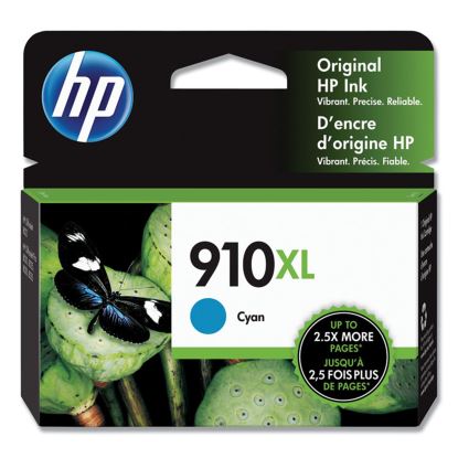 HP 910XL, (3YL62AN) High-Yield Cyan Original Ink Cartridge1