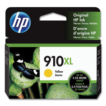 HP 910XL, (3YL64AN) High-Yield Yellow Original Ink Cartridge1