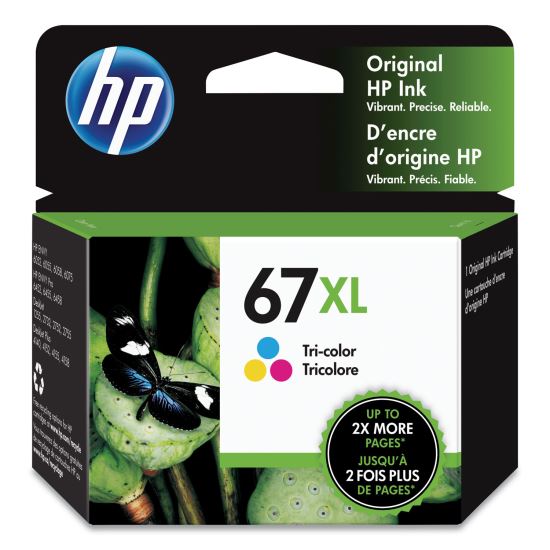 HP 67XL, (3YM58AN) High-Yield Tri-Color Original Ink Cartridge1