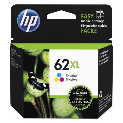 HP 62XL, (C2P07AN) High-Yield Tri-Color Original Ink Cartridge1