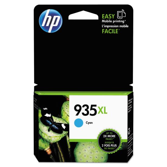 HP 935XL, (C2P24AN) High-Yield Cyan Original Ink Cartridge1