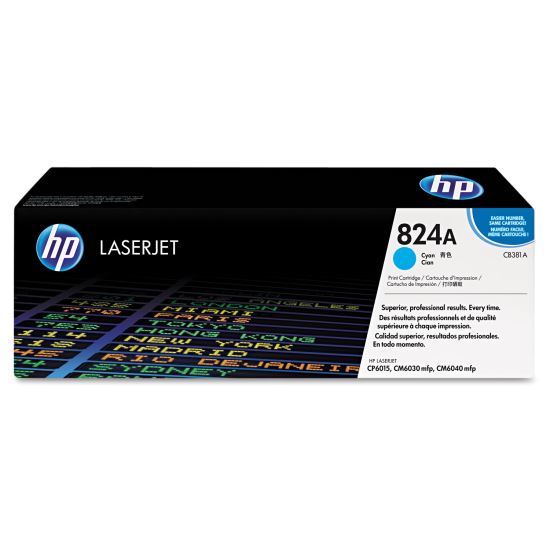 HP 824A, (CB381A) Cyan Original LaserJet Toner Cartridge1