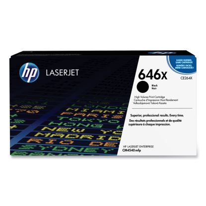 HP 646X, (CE264X) High-Yield Black Original LaserJet Toner Cartridge1