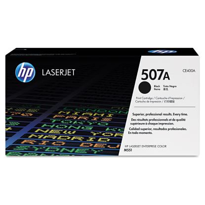 HP 507A, (CE400A) Black Original LaserJet Toner Cartridge1