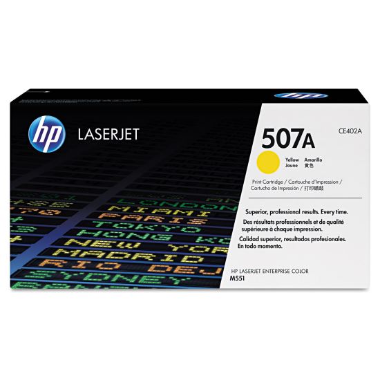 HP 507A, (CE402A) Yellow Original LaserJet Toner Cartridge1