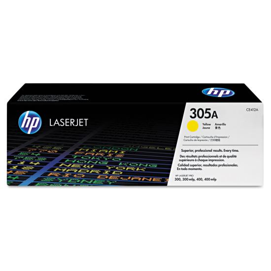 HP 305A, (CE412A) Yellow Original LaserJet Toner Cartridge1