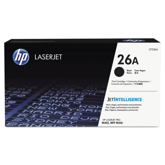 HP 26A, (CF226A) Black Original LaserJet Toner Cartridge1