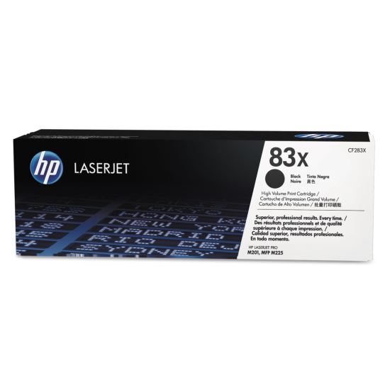 HP 83X, (CF283X) High-Yield Black Original LaserJet Toner Cartridge1