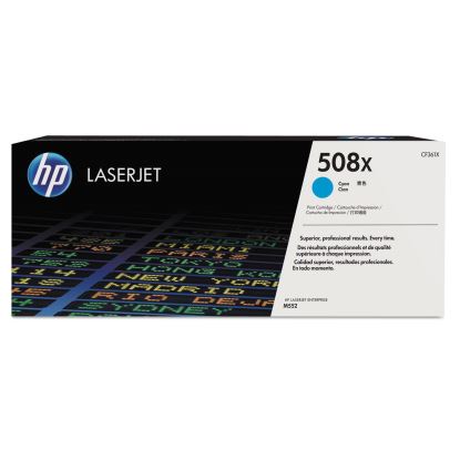 HP 508X, (CF361X) High-Yield Cyan Original LaserJet Toner Cartridge1