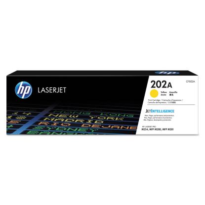 HP 202A, (CF502A) Yellow Original LaserJet Toner Cartridge1