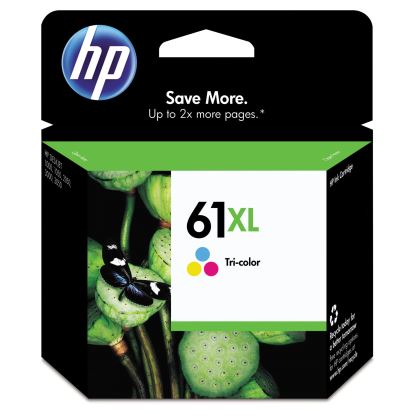 HP 61XL, (CH564WN) High-Yield Tri-Color Original Ink Cartridge1