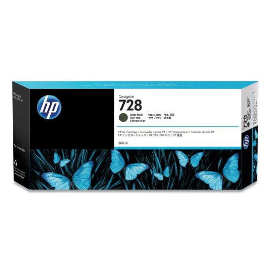 HP 728, (F9J68A) Matte Black Original Ink Cartridge1