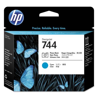 HP 744, (F9J86A) Cyan/Photo Black Printhead1