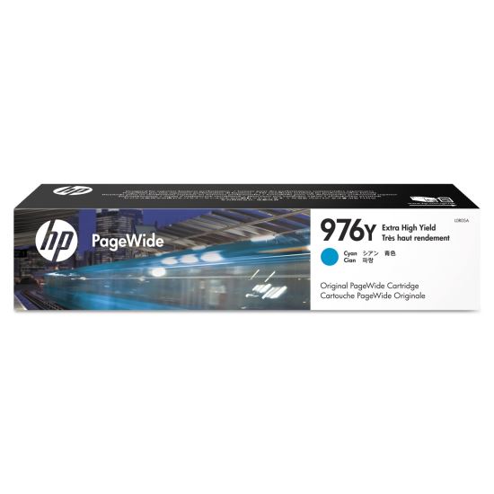 HP 976Y, (L0R05A) Extra High-Yield Cyan Original PageWide Cartridge1