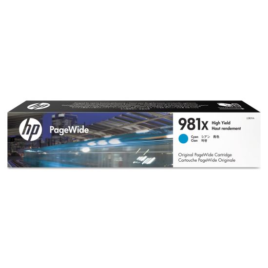 HP 981X, (L0R09A) High-Yield Cyan Original PageWide Cartridge1