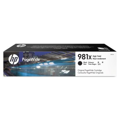 HP 981X, (L0R12A) High-Yield Black Original PageWide Cartridge1