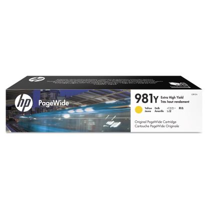 HP 981Y, (L0R15A) Extra High-Yield Yellow Original PageWide Cartridge1