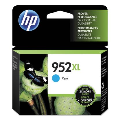 HP 952XL, (L0S61AN) High-Yield Cyan Original Ink Cartridge1